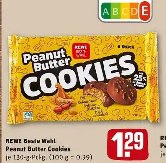 REWE Rewe beste wahl peanut butter cookies Angebot