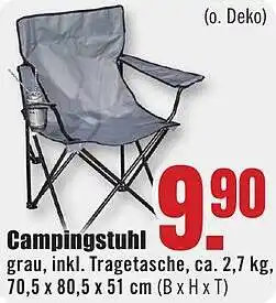 B1 Discount Baumarkt Campingstuhl Angebot