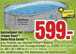 B1 Discount Baumarkt Bestway Aufstellpool-Set Power Steel Swim Vista Series Angebot