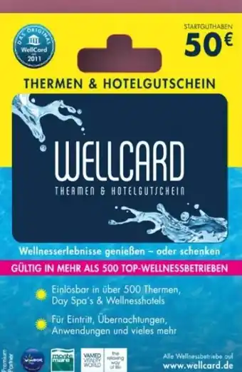 Aldi Süd Geschenkkarte WellCard Angebot