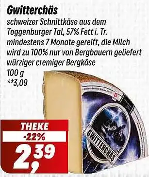 Simmel Gwitterchäs Angebot