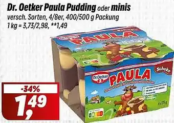 Simmel Dr. Oetker Paula Pudding oder minis Angebot