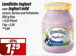 Simmel Landliebe Joghurt oder Joghurt mild Angebot