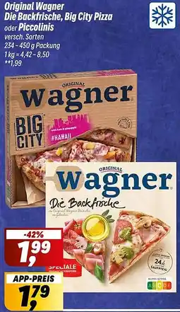 Simmel Original Wagner Die Backfrische, Big City Pizza oder Piccolinis Angebot