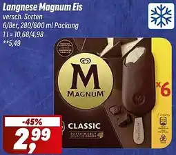 Simmel Langnese Magnum Eis Angebot