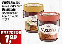 Simmel Zentis Nusspli oder Belmandel Angebot