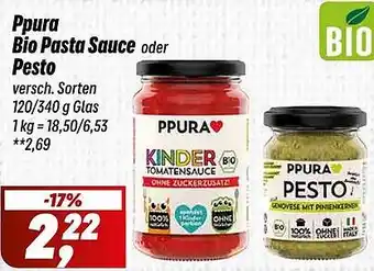 Simmel Ppura Bio Pasta Sauce oder Pesto Angebot
