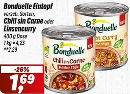 Simmel Bonduelle Eintopf, Chili sin Carne oder Linsencurry Angebot
