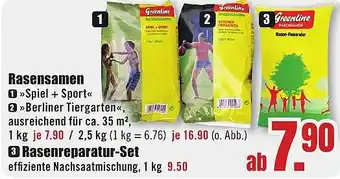 B1 Discount Baumarkt Rasensamen oder Rasenreparatur-Set Angebot