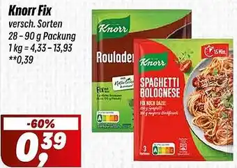 Simmel Knorr Fix Angebot