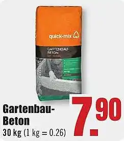 B1 Discount Baumarkt quick-mix Gartenbau Beton Angebot