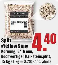 B1 Discount Baumarkt Split Yellow Sun Angebot
