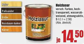 B1 Discount Baumarkt Holzlasur Angebot
