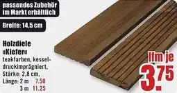 B1 Discount Baumarkt Holzdiele Kiefer Angebot