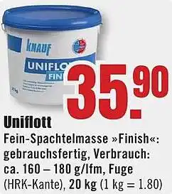 B1 Discount Baumarkt KNAUF Uniflott Angebot