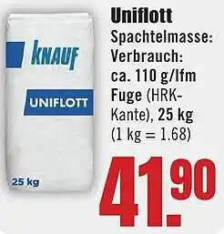 B1 Discount Baumarkt KNAUF Uniflott Angebot