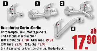B1 Discount Baumarkt Armaturen-Serie Carli Angebot