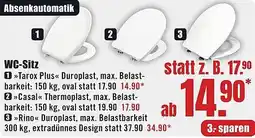 B1 Discount Baumarkt WC-Sitz Angebot