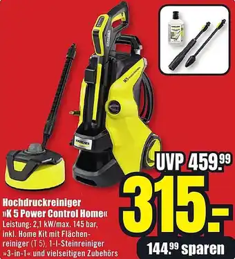 B1 Discount Baumarkt KARCHER Hochdruckreiniger K 5 Power Control Home Angebot