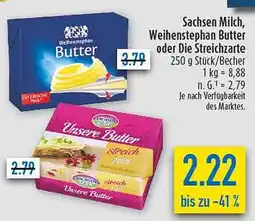 diska Sachsen Milch, Weihenstephan Butter oder Die Streichzarte Angebot