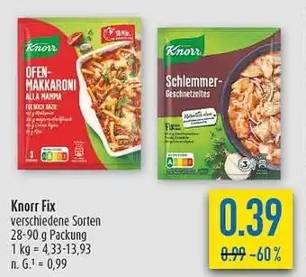 diska Knorr Fix Angebot