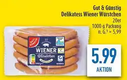 diska Gut & Günstig Delikatess Wiener Würstchen Angebot