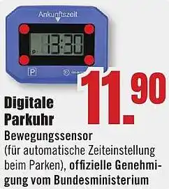 B1 Discount Baumarkt Digitale Parkuhr Angebot