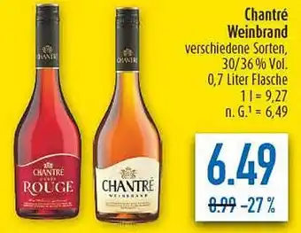diska Chantré Weinbrand Angebot