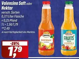 Simmel Valensina Saft oder Nektar Angebot