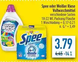 diska Spee oder Weißer Riese Vollwaschmittel Angebot