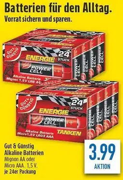 diska Gut & Günstig Alkaline Batterien Angebot