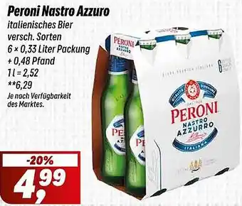 Simmel Peroni Nastro Azzuro Angebot