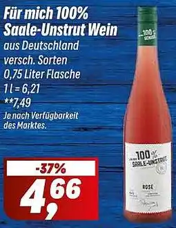 Simmel Für mich 100% Saale-Unstrut Wein Angebot