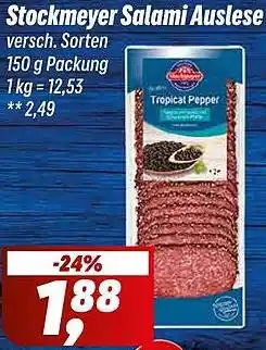Simmel Stockmeyer Salami Auslese Angebot