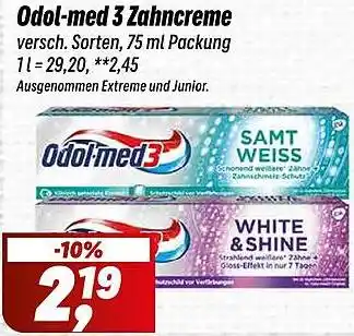 Simmel Odol-med 3 Zahncreme Angebot