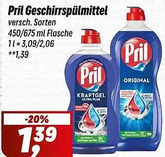 Simmel Pril Geschirrspülmittel Angebot