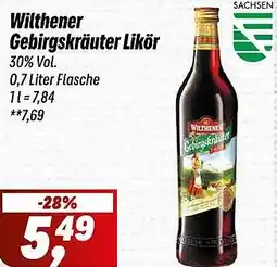 Simmel Wilthener Gebirgskräuter Likör Angebot