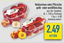 diska Nektarinen oder Pfirsiche Angebot