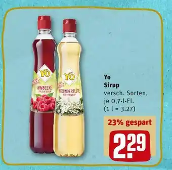 REWE Yo sirup Angebot