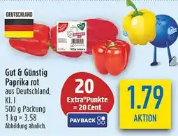 diska Gut & Günstig Paprika rot Angebot