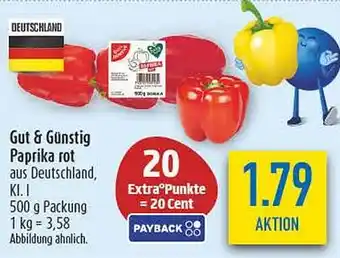 diska Gut & Günstig Paprika rot Angebot