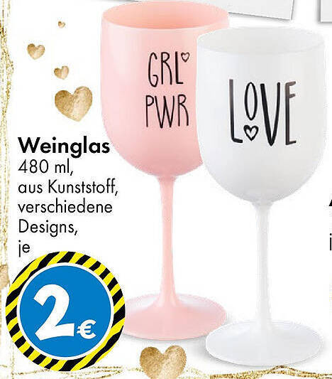 Weinglas 480 ml Angebot bei TEDi