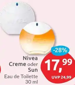 Budni Nivea Creme oder Sun Eau de Toilette Angebot