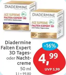 Budni Diadermine Falten Expert 3D Tages- oder Nachtcreme Angebot