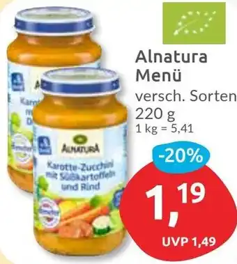 Budni Alnatura Menü Angebot