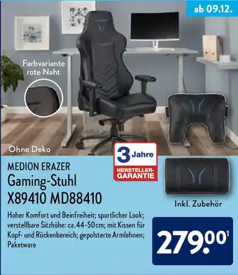 Aldi Nord Medion Erazer Gaming-Stuhl X89410 MD88410 Angebot