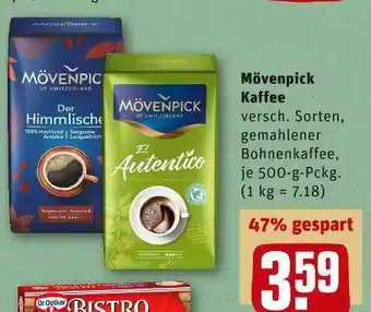 REWE Mövenpick kaffee Angebot