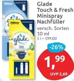 Budni Glade Touch & Fresh Minispray Nachfüller Angebot