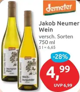 Budni demeter Jakob Neumer Wein Angebot