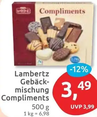 Budni Lambertz Gebäckmischung Compliments Angebot